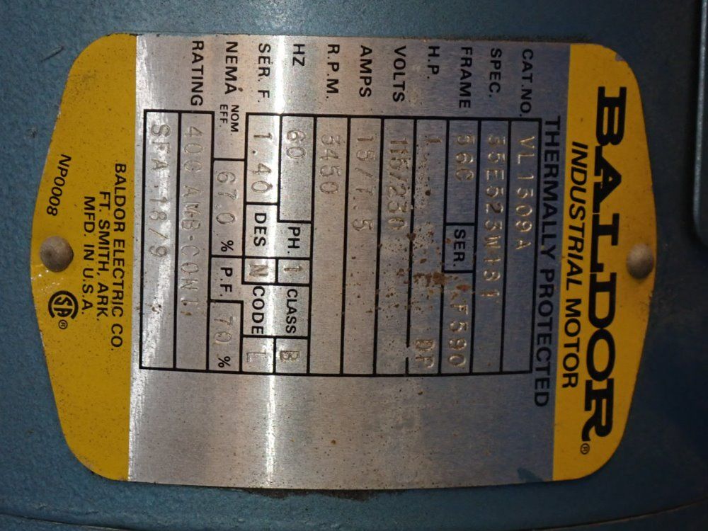 Baldor Dust Collector