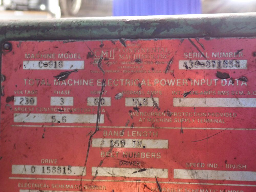 Doall 39" X 11" C-916 Horizontal Band Saw - C-916