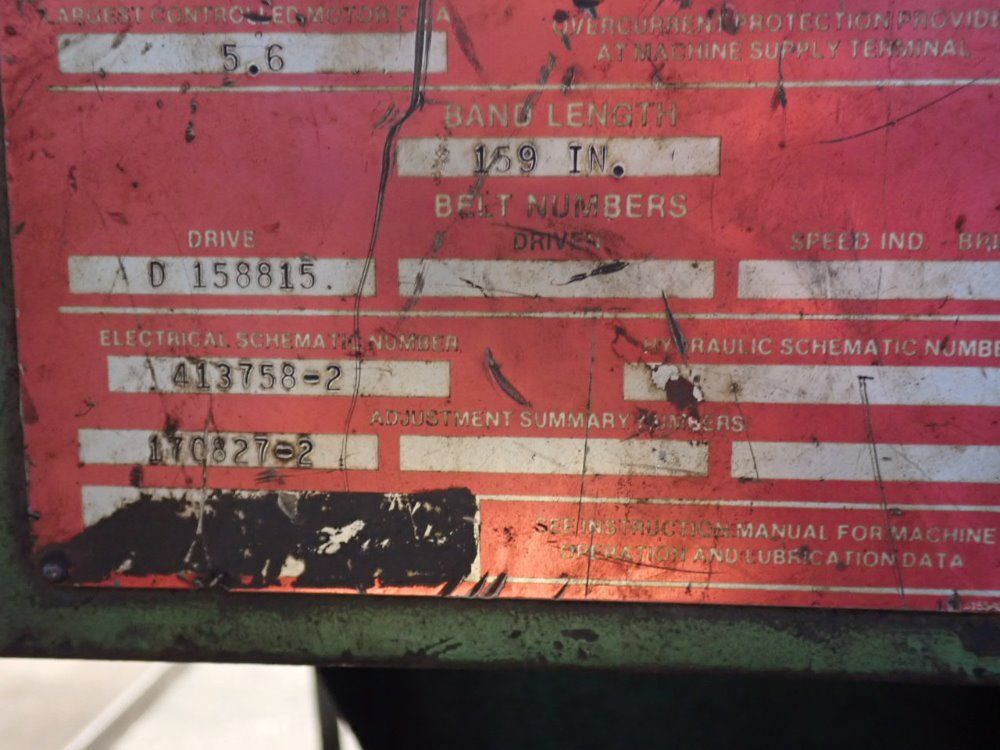 Doall 39" X 11" C-916 Horizontal Band Saw - C-916