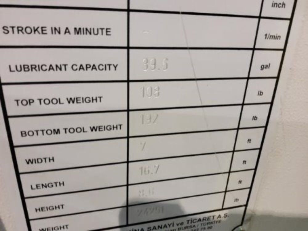 Durma 159" X 176 Ton Type E 40160 5-axis Press Brake - Type E 40160