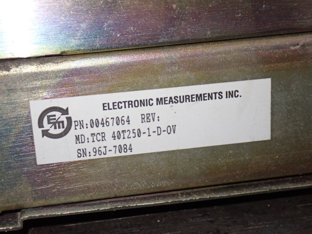 Electronic Measurements Power Supply - Tcr 40t0250-1-d-ov