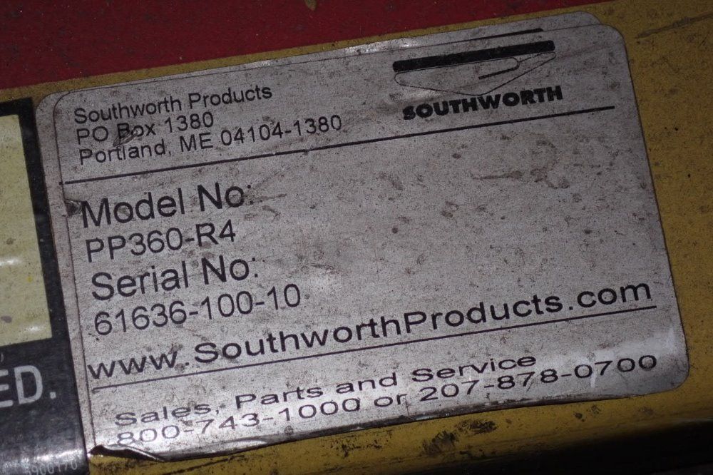 Southworth Southworth Pp360r4 Rotary Lift Table