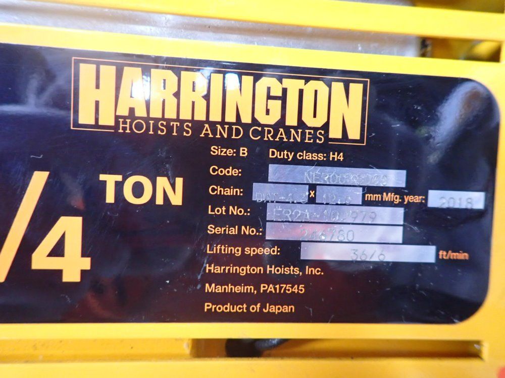 Harrington Electric Chain Hoist