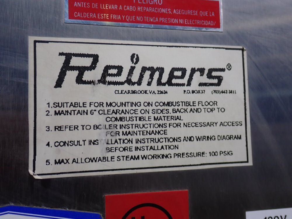 Reimers Rh 36 Electric Steam Boiler - Rh 36