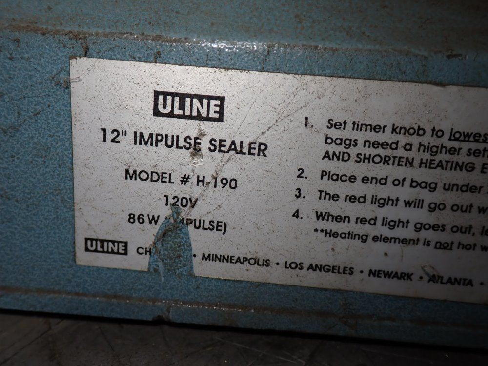 Uline Impulse Sealer - H-190