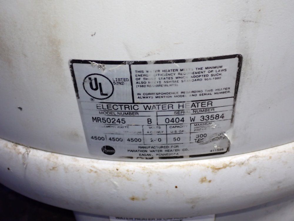 Rheem 61 Gallons Water Heater - Marathon