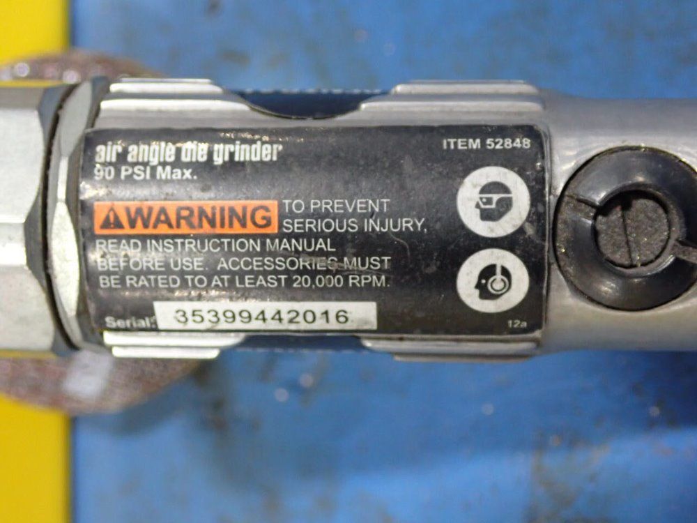 Central Pneumatic Air Angle Die Grinder - 52848