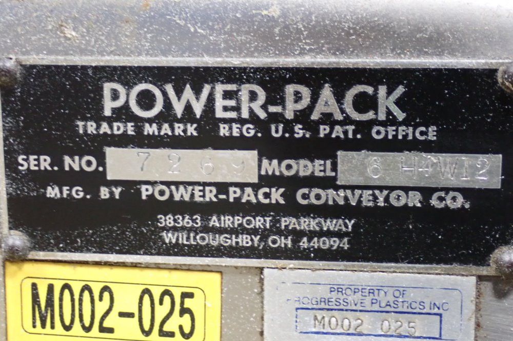 Power-pack 12" 66" 6h4w12 Power Belt Conveyor - 6h4w12