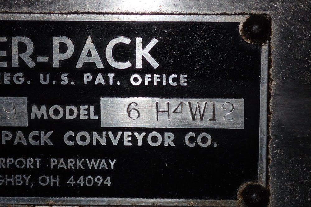 Power-pack 12" 66" 6h4w12 Power Belt Conveyor - 6h4w12