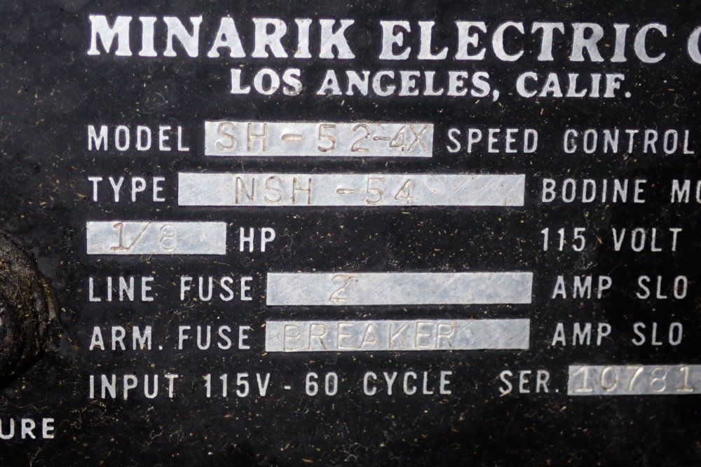 R. Howard Strasbaugh Universal Lens Grinder - 7h/sh-52-4x