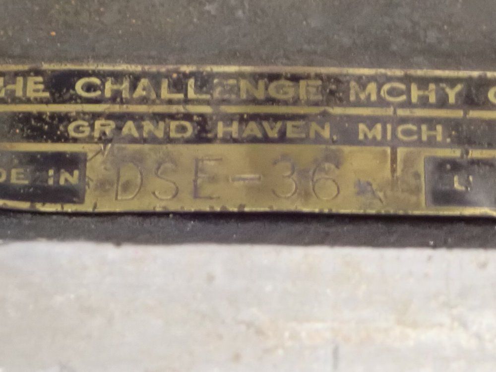 The Challenge Machinery Co Straight Edge