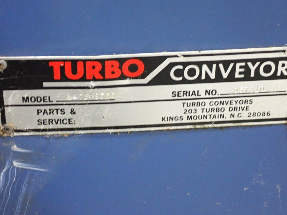 Turbo Systems 55" X 4" Chip Conveyor - 5475-8500