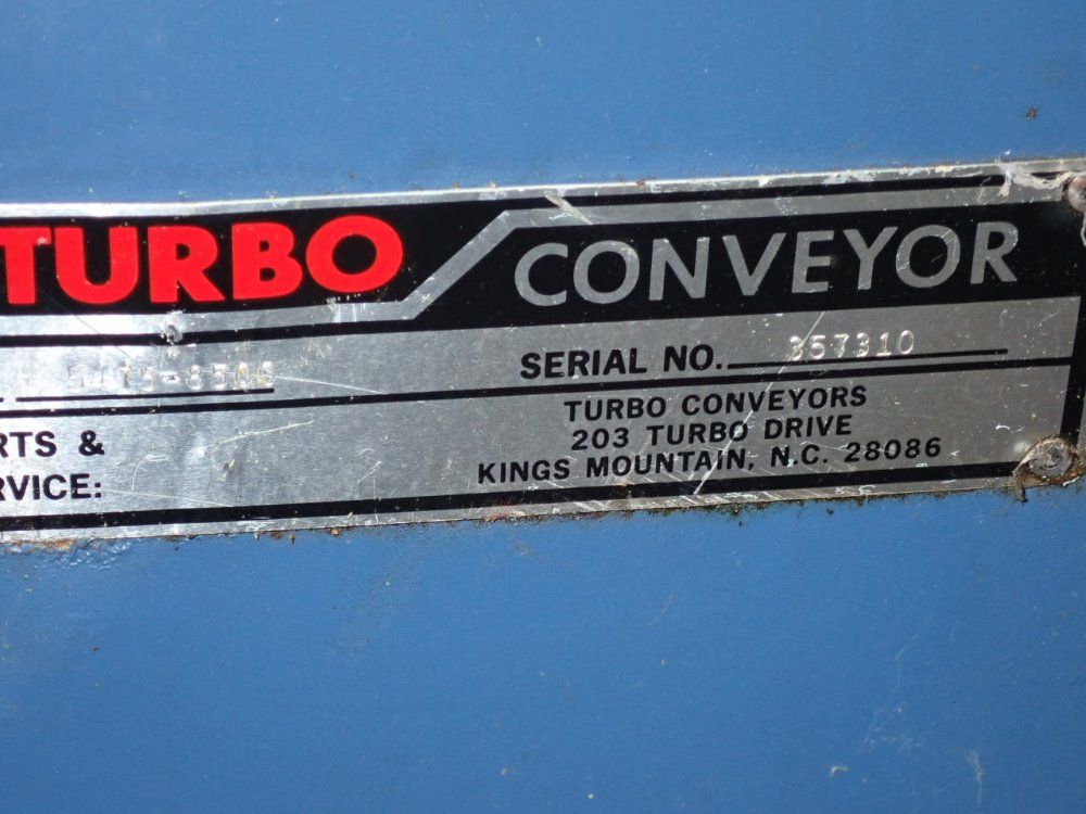 Turbo Systems 55" X 4" Chip Conveyor - 5475-8500
