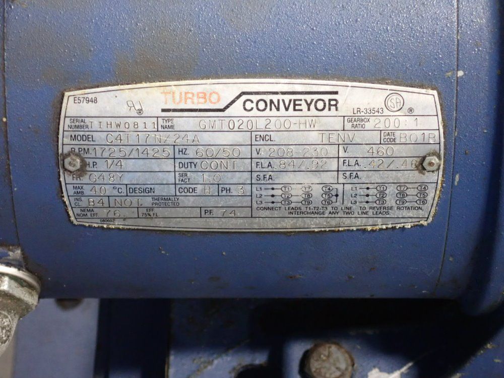 Turbo Systems 55" X 4" Chip Conveyor - 5475-8500