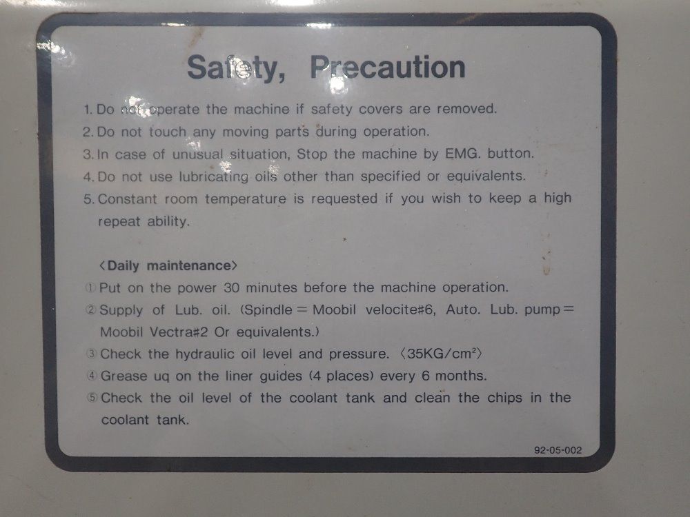 Nomura 1/4hp/1.5kw/18a Cnc Swiss Type Screw Machine - Nn16bii