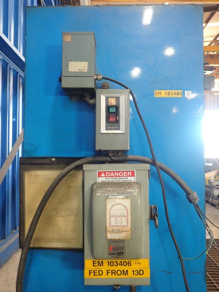 Wolverine Corporation Deburr Booth - 1-9b