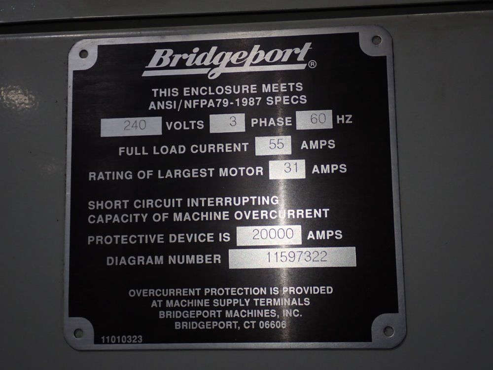 Bridgeport 39" X 19" Vmc 800 Cnc Vmc - Vmc 800