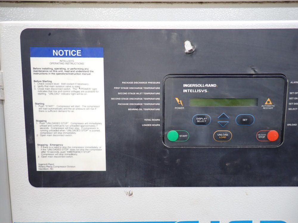 Ingersoll Rand 75 Hp Sierra-h75 Air Compressor - Sierra-h75