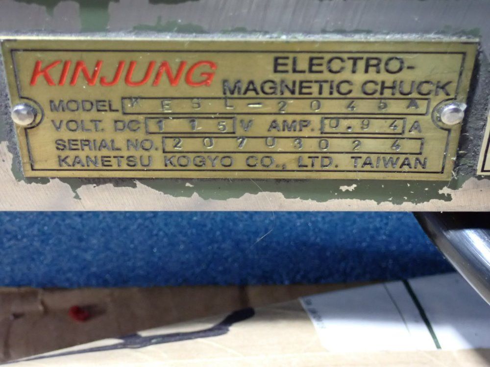 Kin Jung Electric Magnetic Chuck - Kesl-2045a