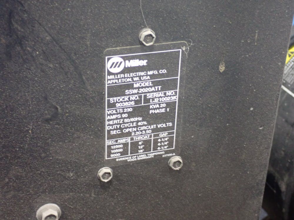 Miller 20 Kva Spot Welder - Ssw-2020att