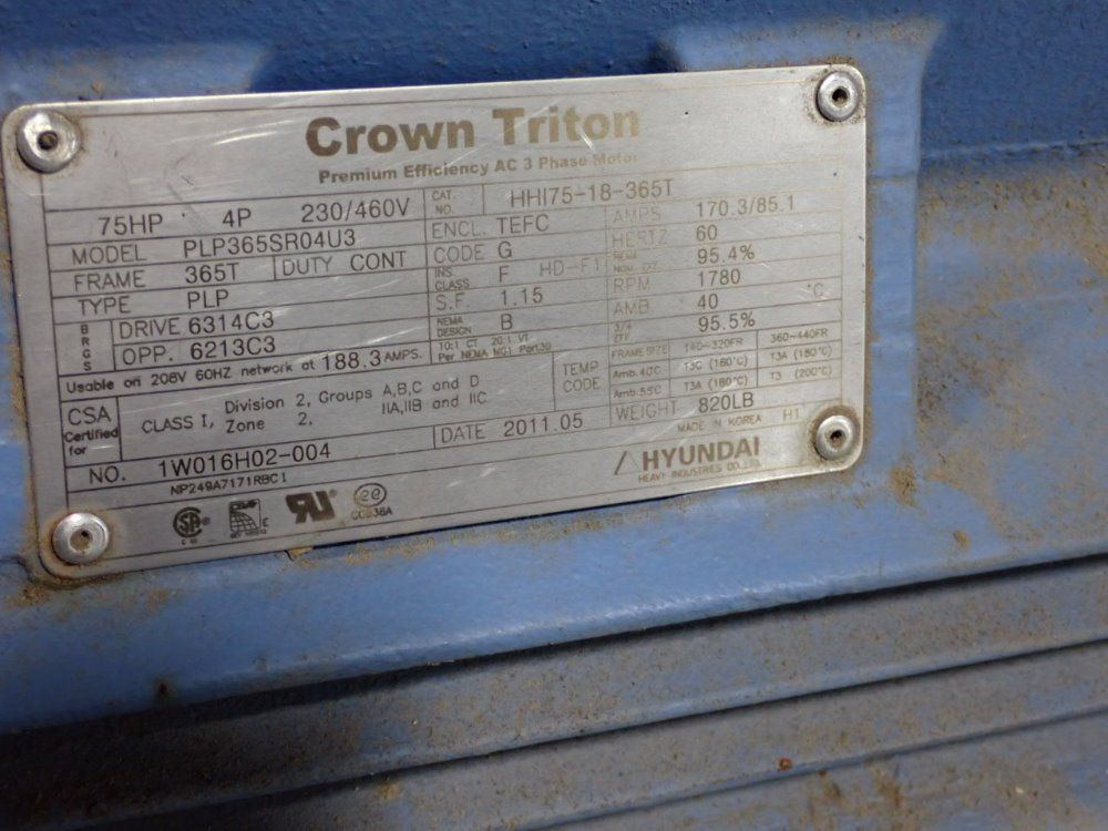 Keystone Machinery 75 Hp Motor Scrap Grinder