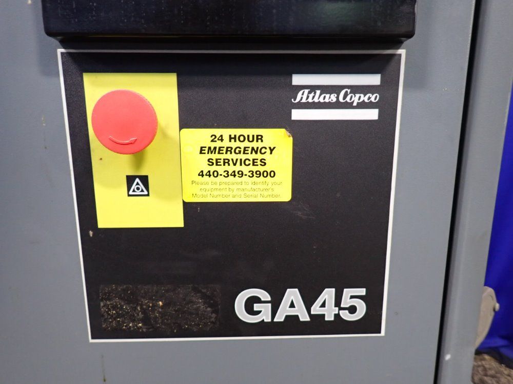 Atlas Copco 60 Hp Ga45 Air Compressor - Ga45