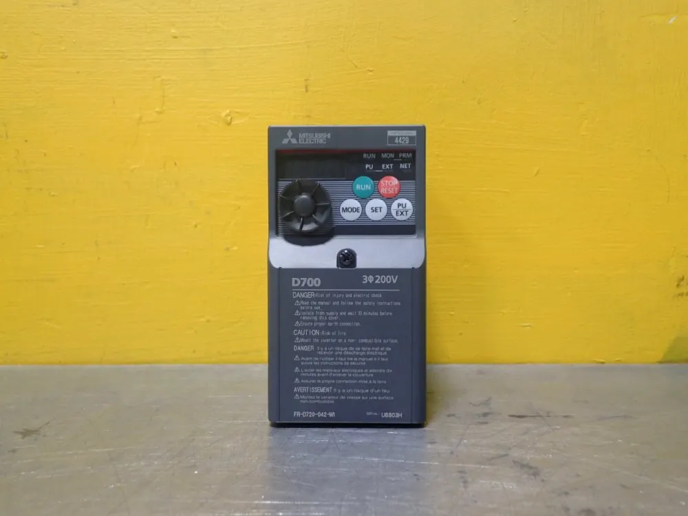 Mitsubishi Fr-d720-042-w1 Inverter Drive Unit; - Fr-d720-042-w1