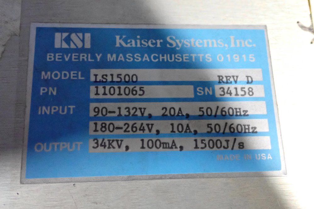 Kaiser Systems 10/20 Amps Power Supply - Ls1500