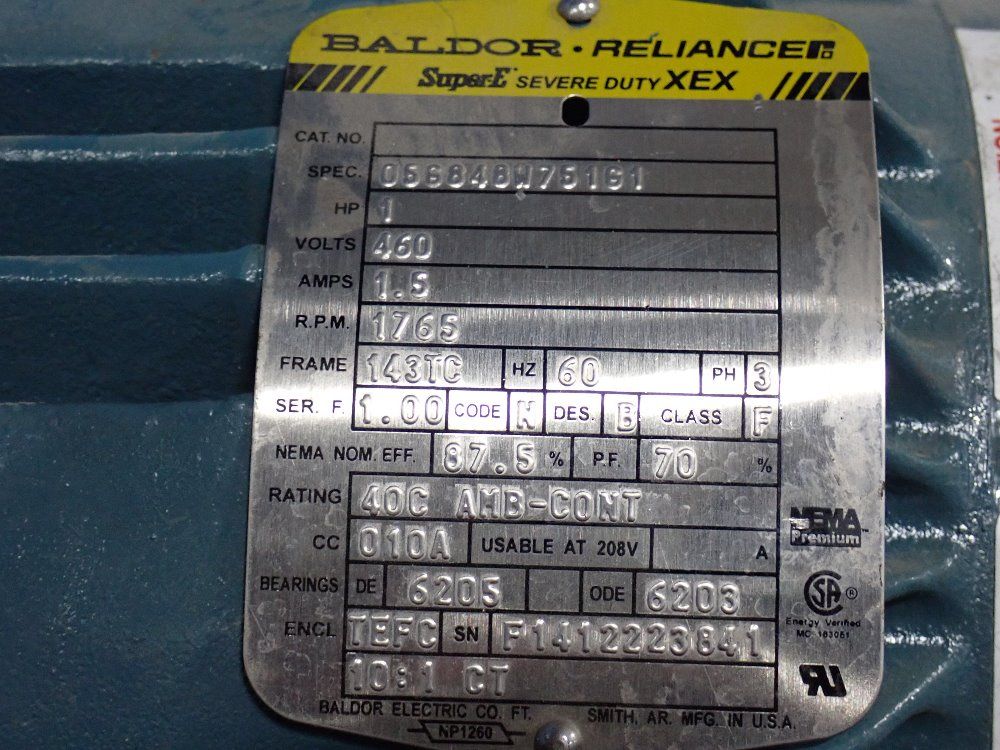 Baldor 1 Hp Motor