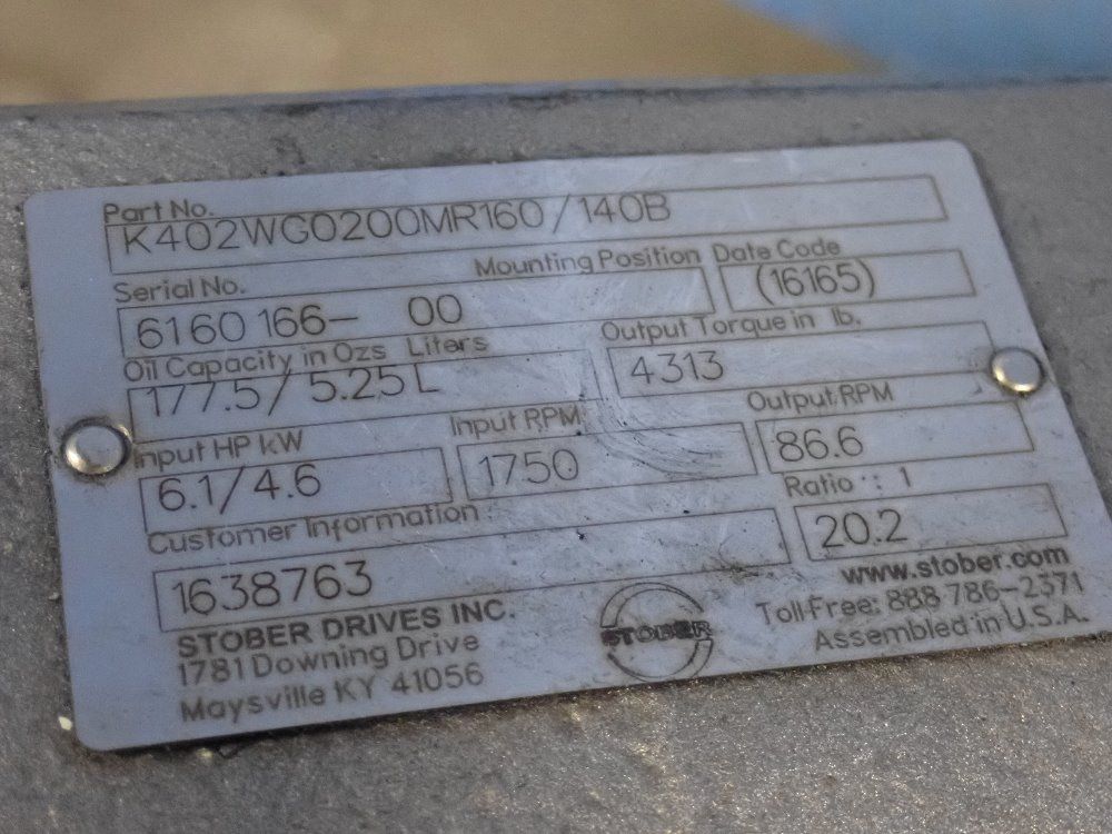 Stober 20:2 Ratio Gear Reducer - K402wg0200mr160/140b