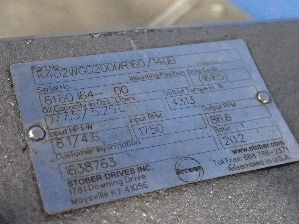 Stober 20:2 Ratio Gear Reducer - K402wg0200mr160/140b