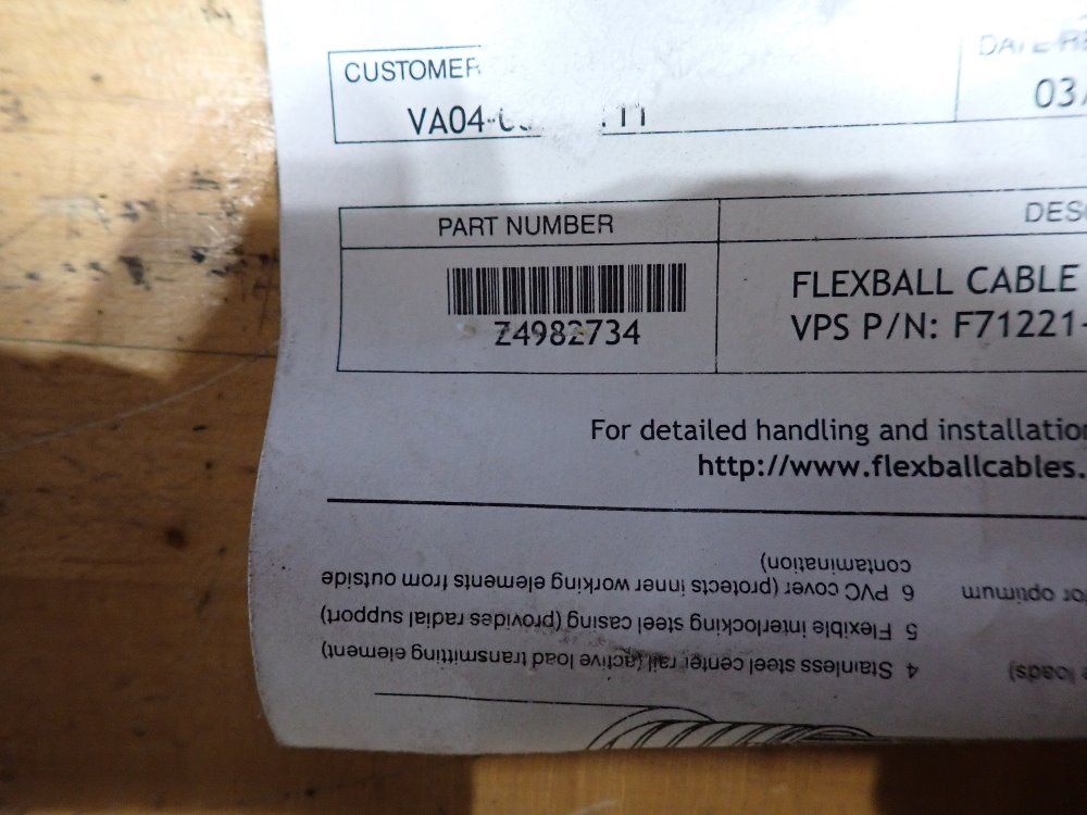 Vps Control Systems Flexball Cable - Z4982734