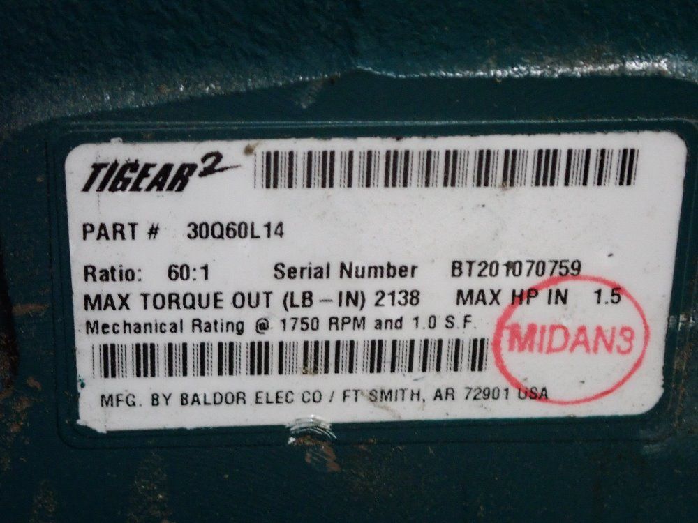 Tigear 60 Ratio Gear Drive - 30q60l14