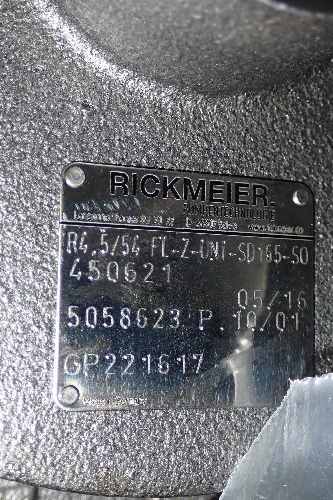 Rickmeier Hydraulic Pump