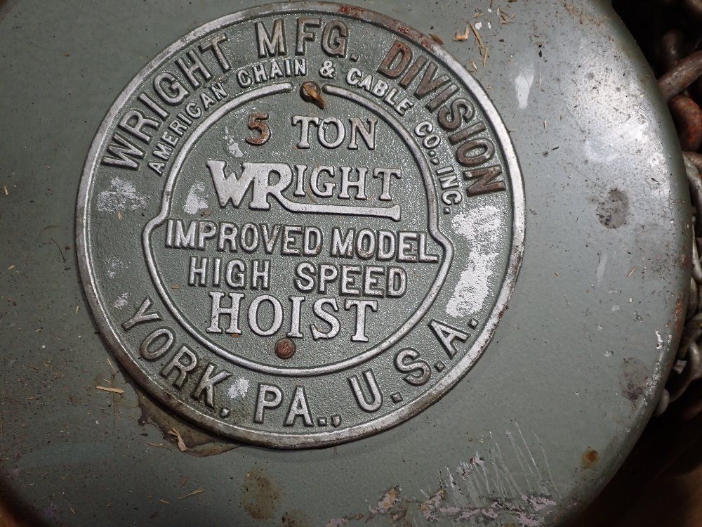 Wright 4 Tons Chain Hoist