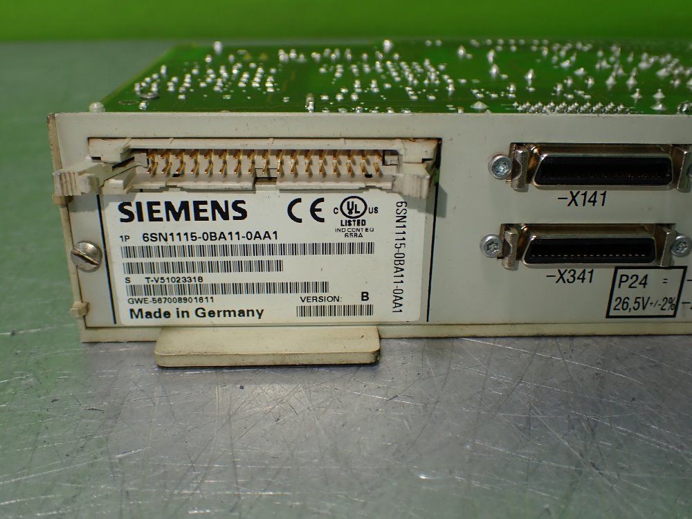 Siemens 6sn1115-0ba11-0aa1 Controller Board. - 6sn1115-0ba11-0aa1