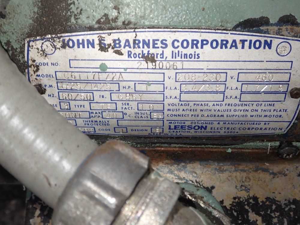 John S Barnes Corp Pump - C6t17f22a