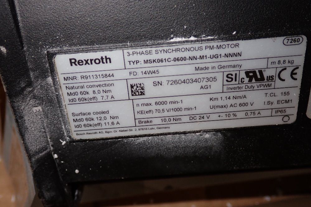 Rexroth Servo Motor - R911315844