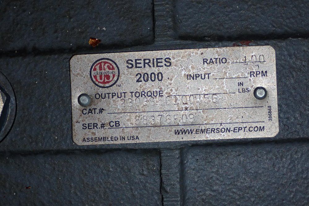 Us Motors 100:1 Ratio Gear Reducer - Series 300