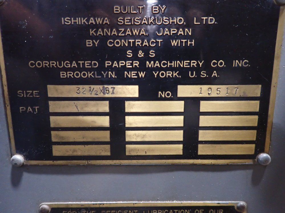 S&s 32-1/2 X 67 Slotter