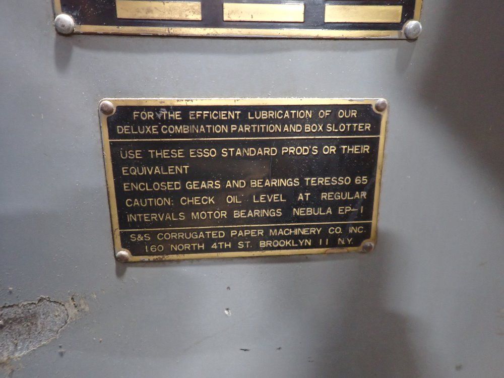 S&s 32-1/2 X 67 Slotter