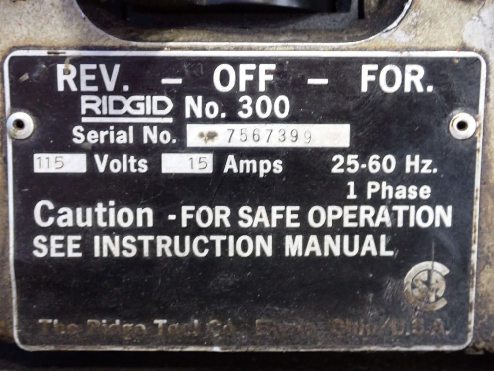 Rigid Pipe Threader - No. 300