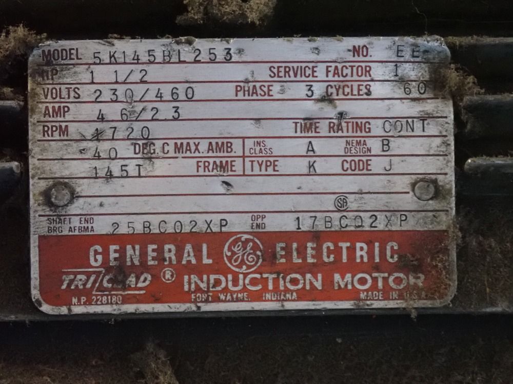 Cadillac Stamp Co. 1-1/2 Hp Stamping Machine - 58