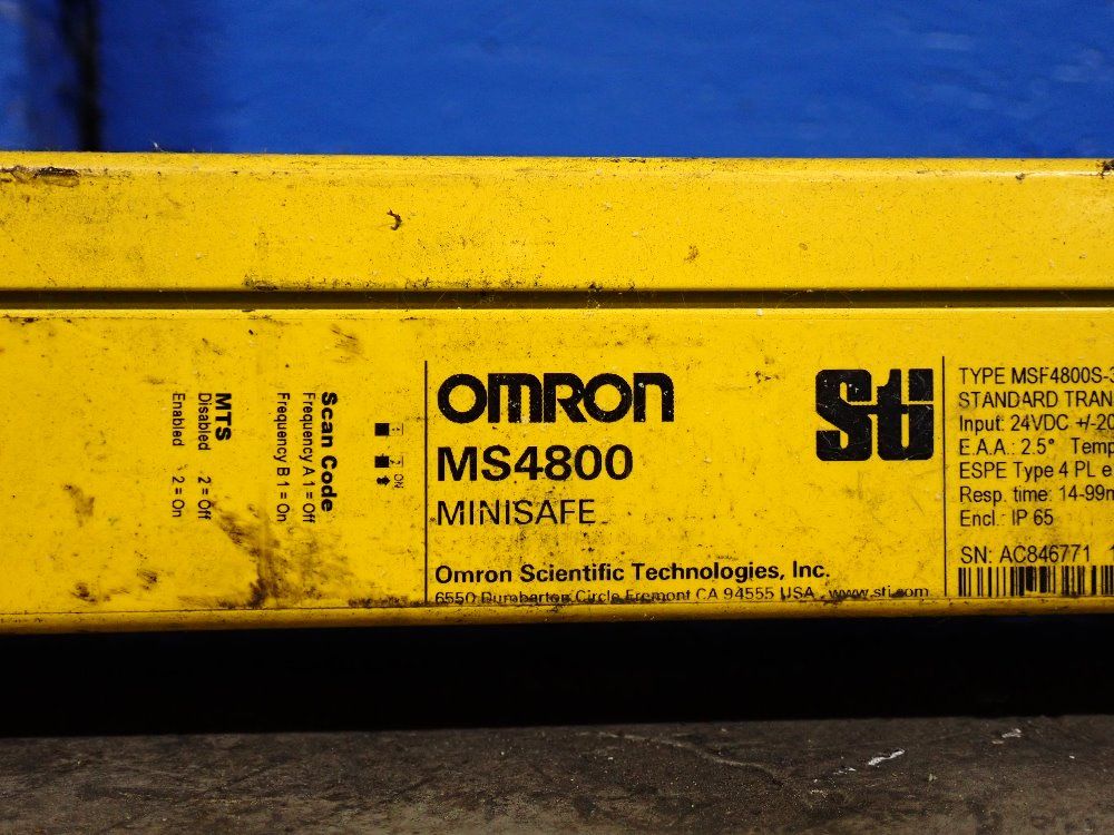 Omron Light Curtains - Ms4800s-30-2120-x