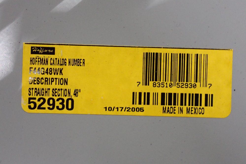 Hoffman 48" Wire Way Panel - F44g48wk