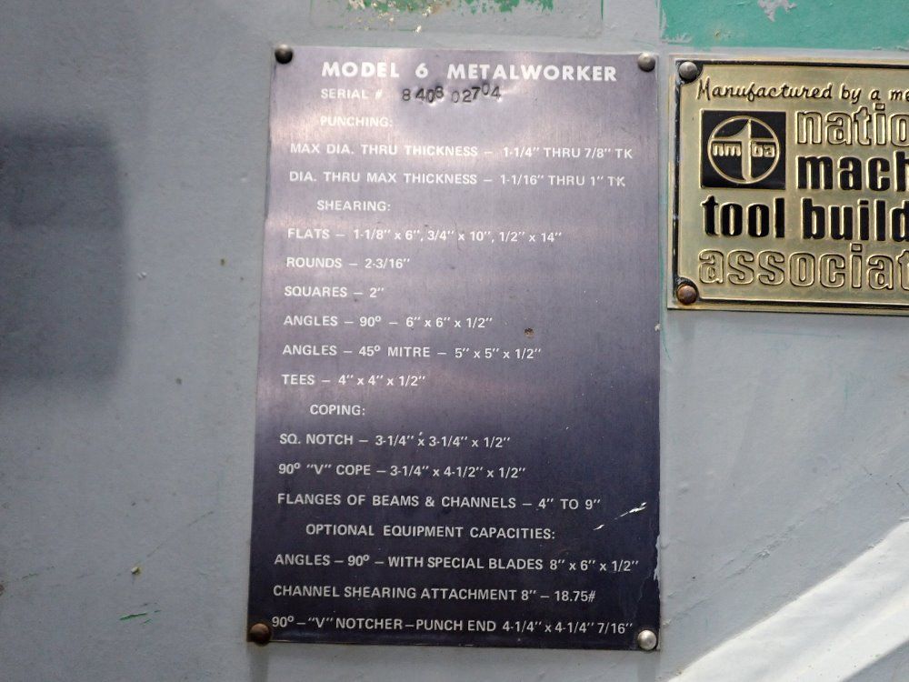 Hill Acme Ironworker - Model 6 Metalworker