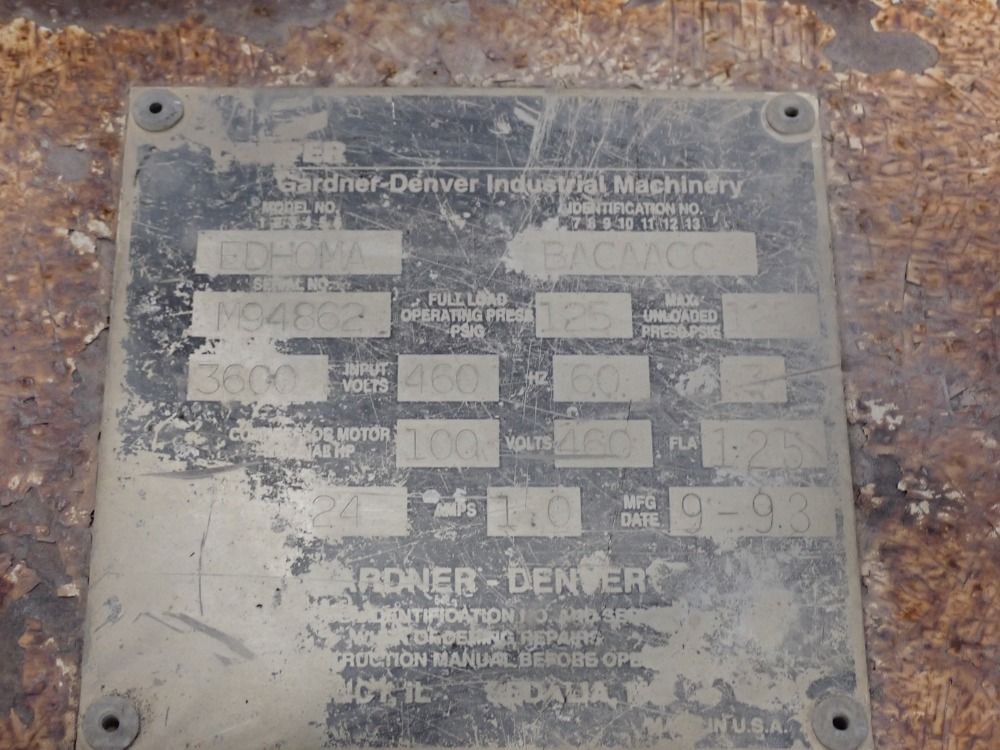 Gardner Denver 100 Hp Air-compressor - Edh0ma