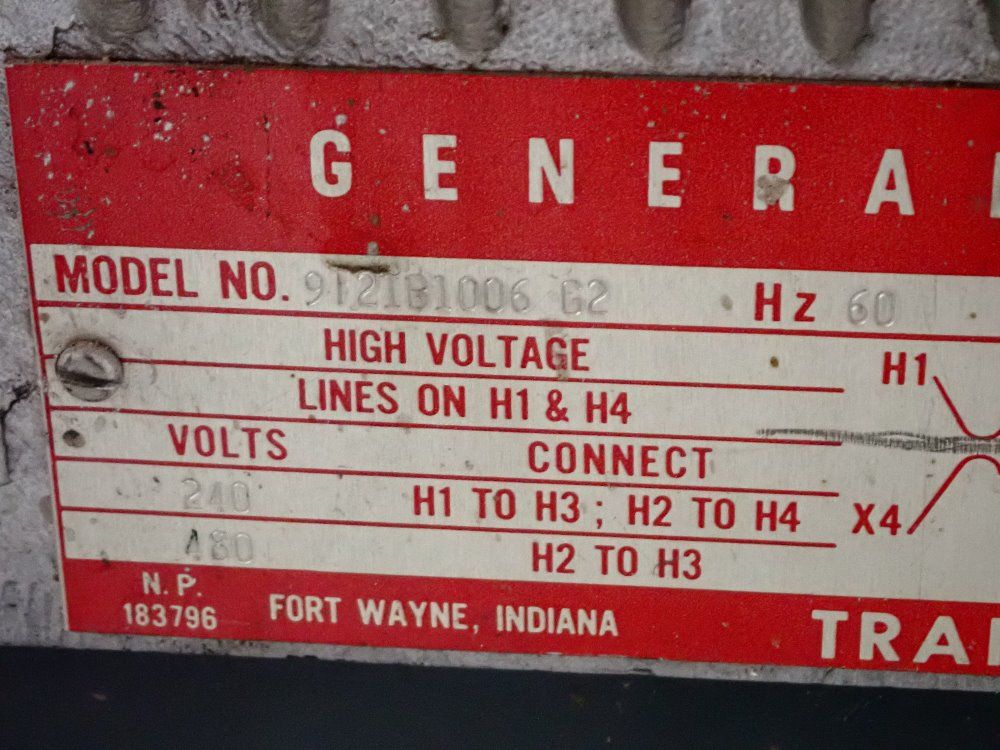 General Electric 10 Kva Transformer - 9y21b1006g2