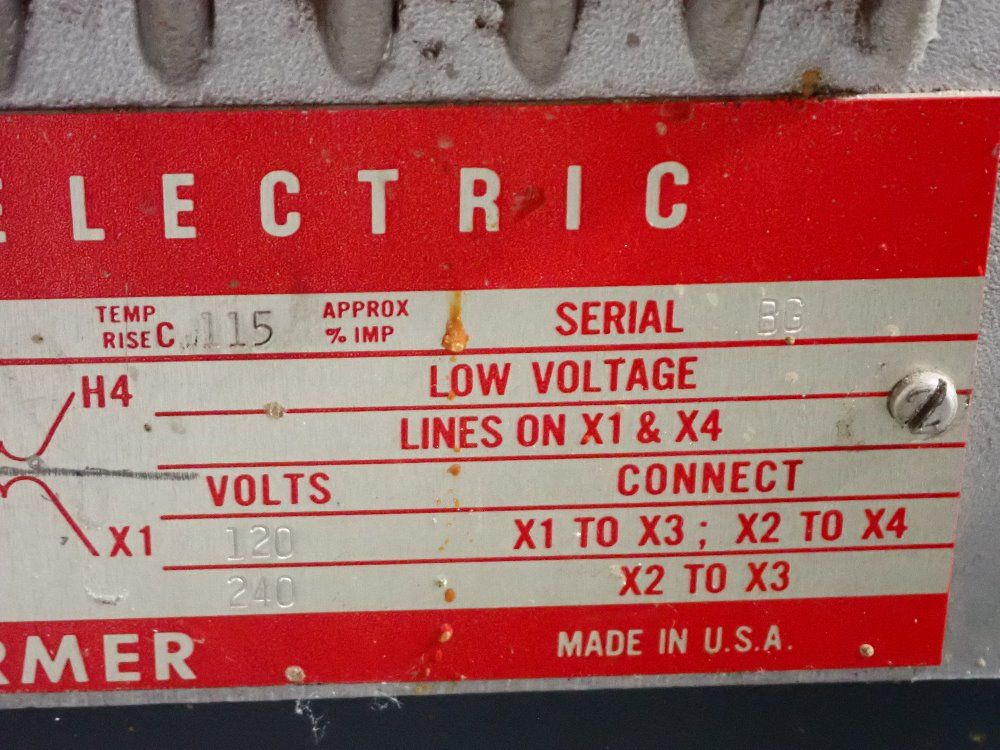 General Electric 10 Kva Transformer - 9y21b1006g2