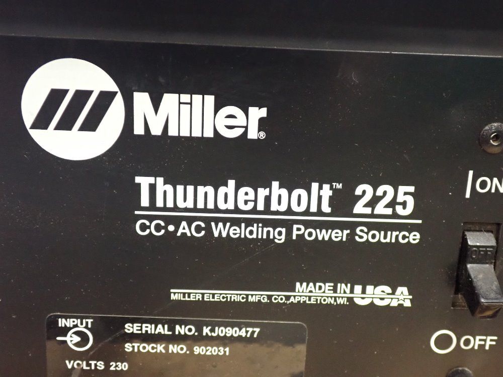 Miller 225a Thunderbolt 225 Welder - Thunderbolt 225